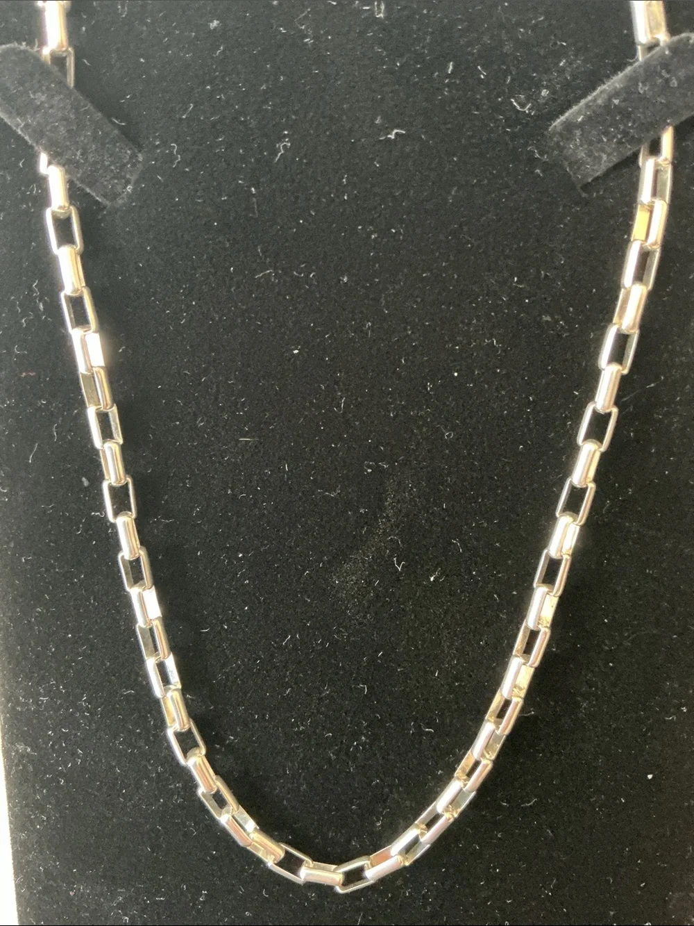 Sterling Silver Box-Link Chain Necklace - Silver